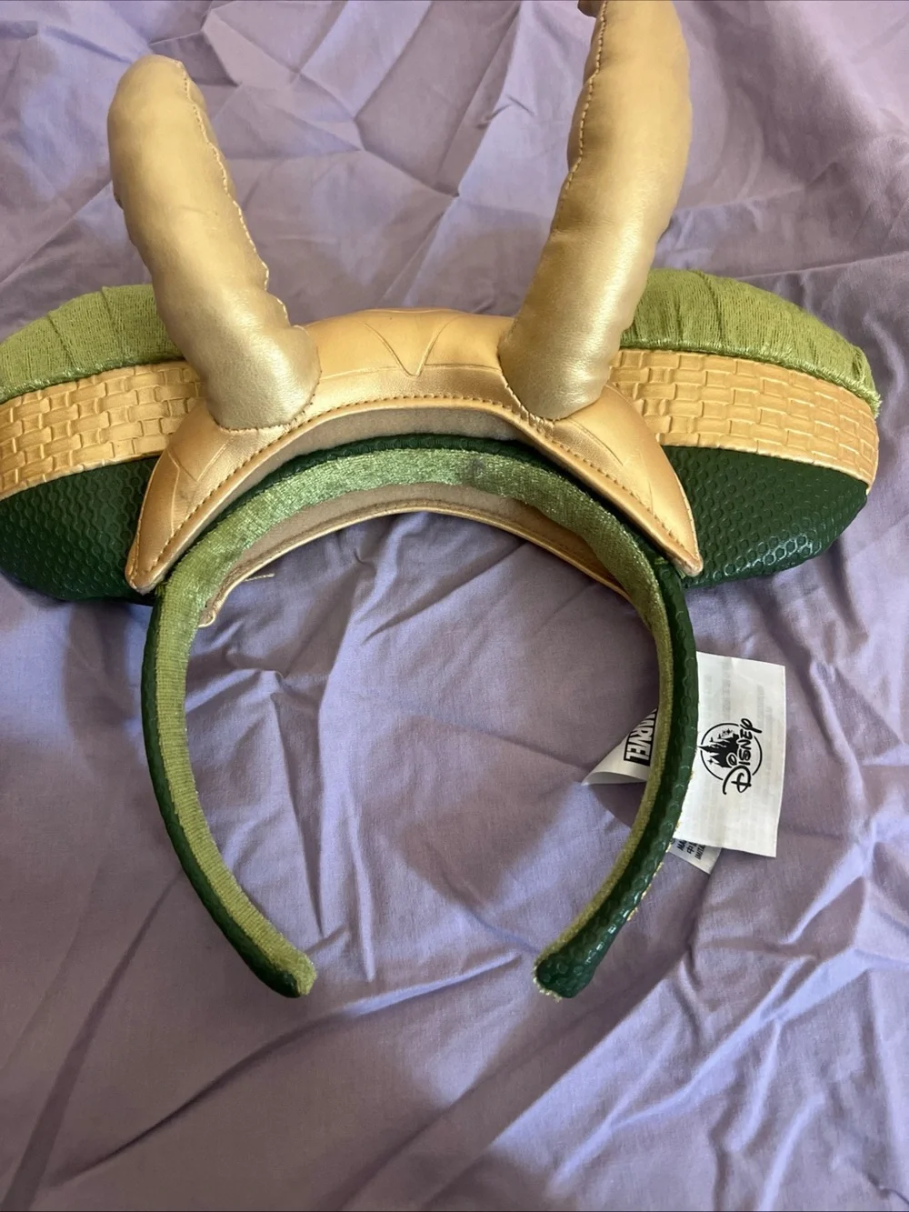Disney Parks LOKI Marvel Mickey Ears Headband “MISCHIEVOUS” Horns